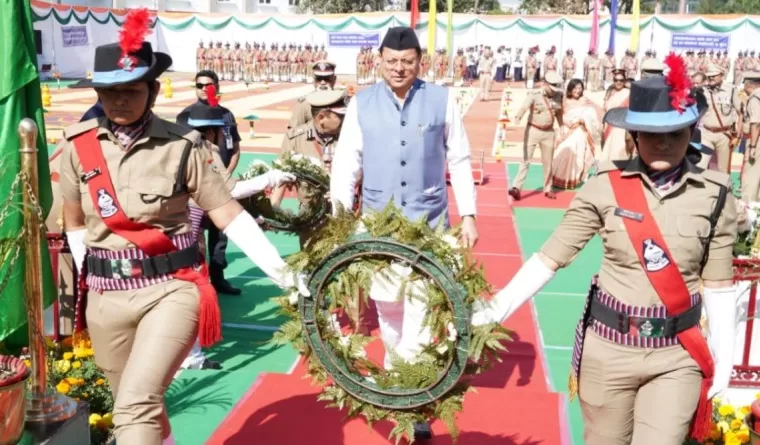 पुलिस स्मृति दिवस के अवसर पर मुख्यमंत्री ने पुलिस लाईन में की चार घोषणाएं