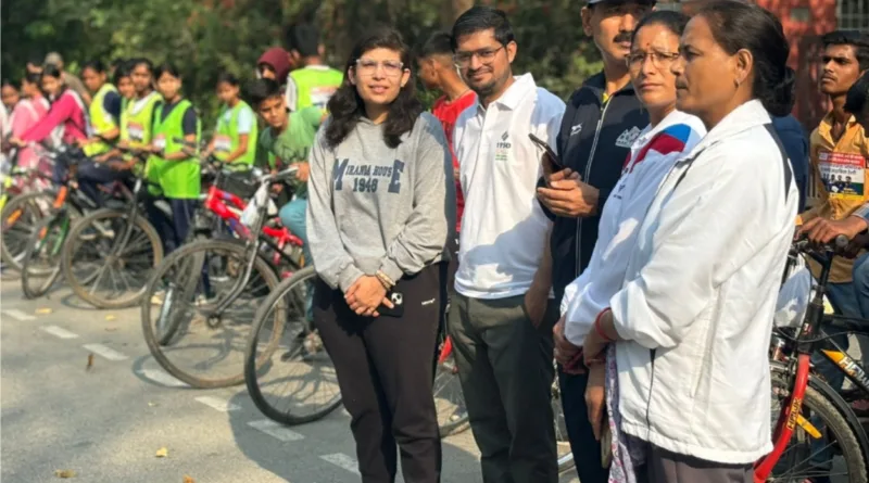साइकिल रैली निकाल दिया मतदान का संदेश