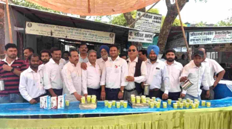 भीषण गर्मी से निजात हेतु शरबत (छबील) वितरण का आयोजन