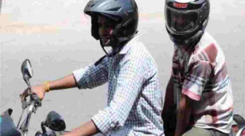 बिना हेलमेट वालों के खिलाफ चालानी कार्रवाई शुरू