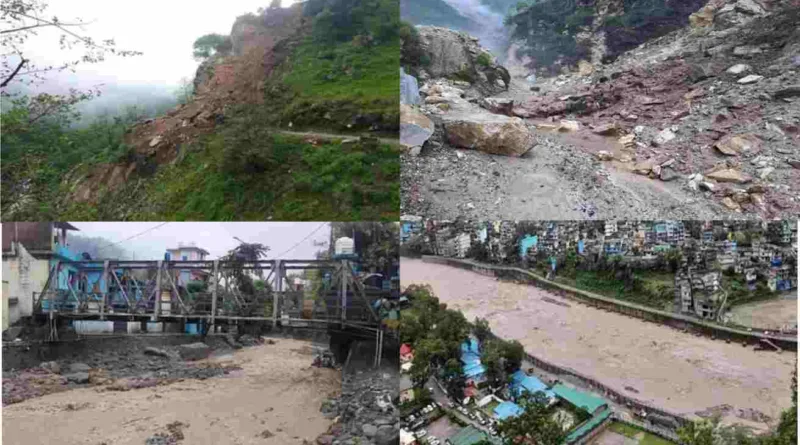 कुमांऊ में सुबह से ही बारिश का दौर जारी कई जगह सड़को पर मलबा गिरा