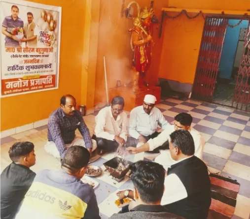 सौरभ बहुगुणा के जन्मदिन पर भाजपाइयों द्वारा किया गया हवन यज्ञ