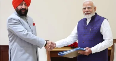 राज्यपाल गुरमीत सिंह ने की दिल्ली में प्रधानमंत्री नरेंद्र मोदी से मुलाकात