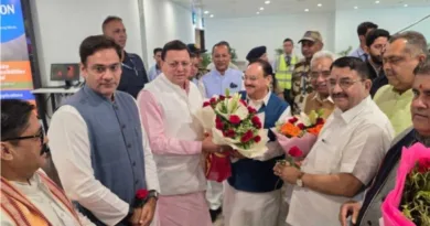 उत्तराखंड पहुंचे केंद्रीय स्वास्थ्य मंत्री व भाजपा के राष्ट्रीय अध्यक्ष जेपी नड्डा