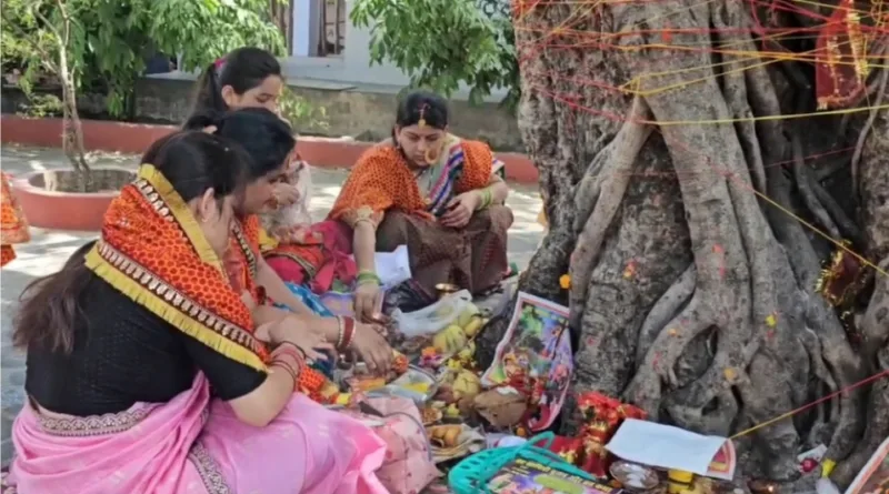 वट सावित्री व्रत - मंदिरों और वट वृक्षों के पास महिलाओं की उमड़ रही भीड़