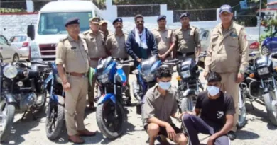वाहन चोरी की वारदातों का खुलासा, अंर्तजनपदीय वाहन चोर गिरोह के 2 सदस्य गिरफ्तार