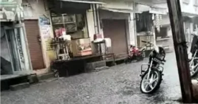 नगर में बारिश होने से तापमान में आई गिरावट