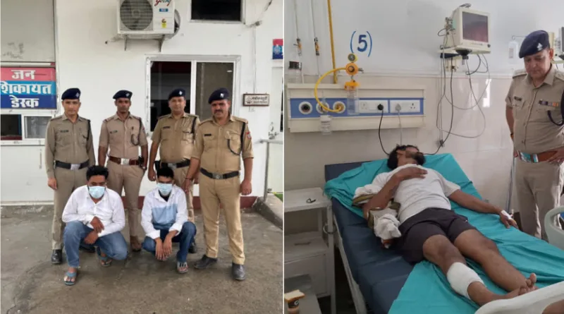 जिले में बदमाशों और पुलिस के बीच मुठभेड़, एक आरोपी घायल