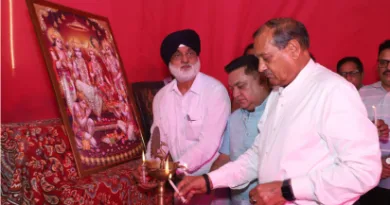 श्री रामाकृष्णा ड्रैमेटिक क्लब द्वारा आयोजित रामलीला मंचन का शुभारंभ