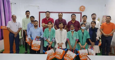 सूर्या रोशनी लिमिटेड परिसर में लगा सेवा पखवाड़ा अभियान में निशुल्क स्वास्थ्य एवं नेत्र जांच शिविर