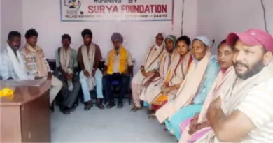 सूर्या फाउंडेशन ने किया करनपुर में सफाई कर्मचारियों को सम्मानित