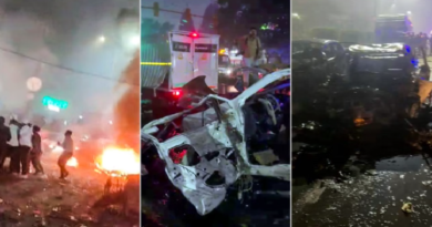 ब्रेकिंग न्यूज - राजधानी दिल्ली के लाल किला मेट्रो स्टेशन गेट नंबर वन के पास एक कार में धमाका