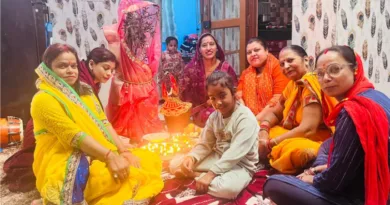 रामनगर में देव उठाहन एकादशी पर किया तुलसी पूजन व श्रृंगार