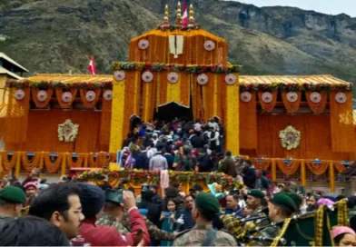 भू बैकुंठ बदरीनाथ धाम के कपाट वैदिक मंत्रोच्चार और विधि विधान से खोले