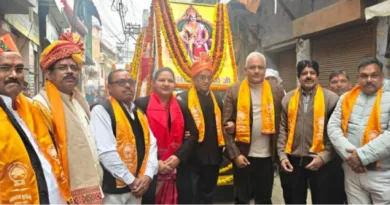 सैनी समाज द्वारा निकाली गई विशाल शोभा यात्रा