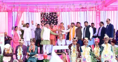 मुख्यमंत्री ने श्री गौरी शंकर महादेव मन्दिर प्रांगण में सामूहिक विवाह समारोह में किया प्रतिभाग