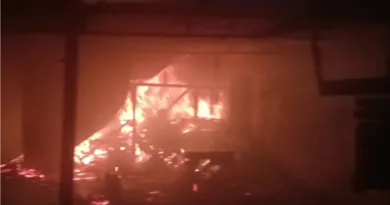 रामनगर में आराघर में लगी भीषण आग