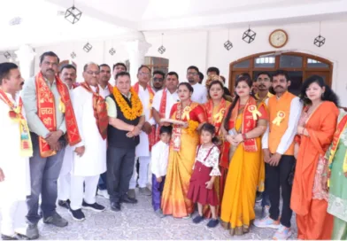 नगर में हिंदू वाहिनी का स्थापना दिवस पूरे जोर-शोर से मनाया गया