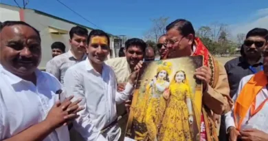 रामनगर: सीएम धामी का भाजपा कार्यकर्ताओं ने किया जोरदार स्वागत