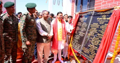 मुख्यमंत्री ने किया सी एम ने किया सी एस डी कैंटीन व सैनिक मिलन केन्द्र का लोकार्पण