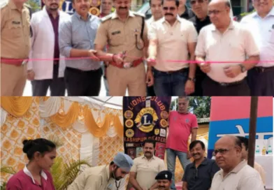 कोतवाली परिसर में निःशुल्क स्वास्थ्य जांच शिविर का आयोजन