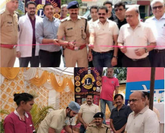 कोतवाली परिसर में निःशुल्क स्वास्थ्य जांच शिविर का आयोजन
