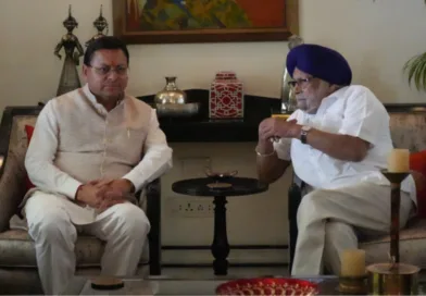 मुख्यमंत्री काशीपुर भ्रमण के दौरान जैतपुर घोसी में विधायक त्रिलोक सिंह चीमा के आवास पर पहुंचे
