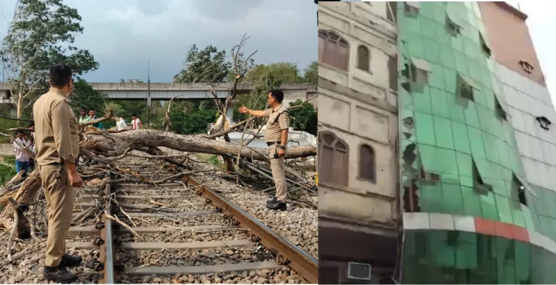 हरिद्वार में तूफान ने मचाई तबाही