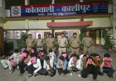 ऑपरेशन प्रहार के तहत कोतवाली काशीपुर की बड़ी कार्यवाही अवैध हुक्का बार में हुड़दंग काट शांति भंग कर रहे 21 लोग मय संचालक सहित गिरफ्तार