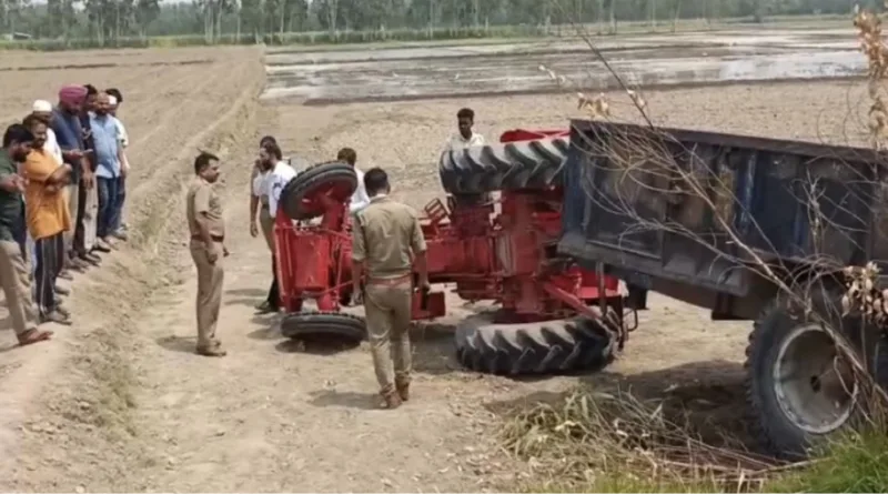 जसपुर में श्रद्धालुओं की ट्रैक्टर-ट्रॉली पलटी