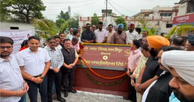 इंडिया ग्लाइकोल्स लिमिटेड द्वारा नगर निगम में बनाए गए फव्वारे के उद्घाटन