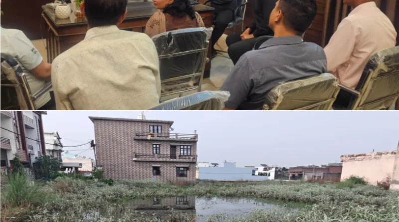 काशीपुर में खाली प्लॉटों/भूखण्डों में वर्षा जल भराव की समस्या के निराकरण एवं भविष्य में संभावित दुर्घटनाओं की रोकथाम के लिए समीक्षा बैठक
