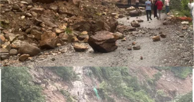 उत्तराखंड में मानसून अब पूरी तरह सक्रिय, बारिश के कारण पर्वतीय जिलों में कई मार्गों पर भूस्खलन