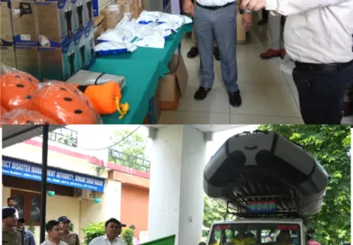 जिलाधिकारी ने आपदा प्रबंधन खोज एवं बचाव उपकरणों का किया आवंटन