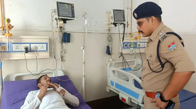 गौकशी प्रकरण में फरार चल रहा आरोपी पुलिस ने मुठभेड़ के बाद गिरफ्तार