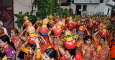 सावन अष्टमी की पूर्व संध्या पर श्री माता चिंतपूर्णी मंदिर से निकली भव्य कलश यात्रा