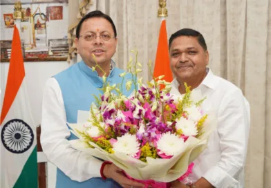 जिला सहकारी बैंक नैनीताल के नवनिर्वाचित अध्यक्ष ने की मुख्यमंत्री से शिष्टाचार भेंट