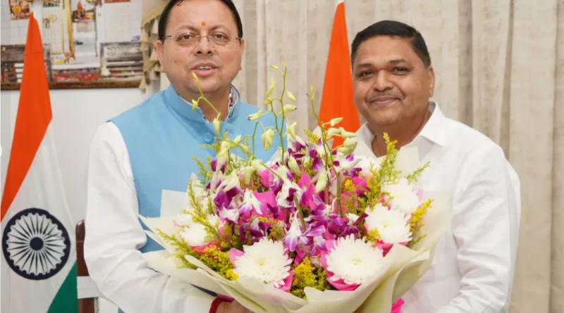 जिला सहकारी बैंक नैनीताल के नवनिर्वाचित अध्यक्ष ने की मुख्यमंत्री से शिष्टाचार भेंट