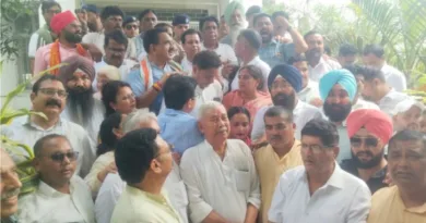कांग्रेसियों ने मुख्य चुनाव आयुक्त ज्ञानेश कुमार के खिलाफ किया प्रदर्शन