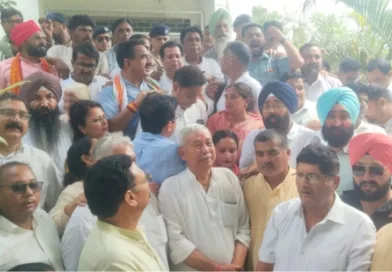 कांग्रेसियों ने मुख्य चुनाव आयुक्त ज्ञानेश कुमार के खिलाफ किया प्रदर्शन