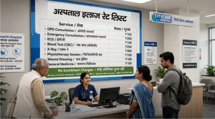 मरीजों और उनके तीमारदारों के लिए बड़ी राहत, अब अस्पतालों को सेवाओं और सुविधाओं के शुल्क स्पष्ट रूप से बोर्ड पर प्रदर्शित करने होंगे