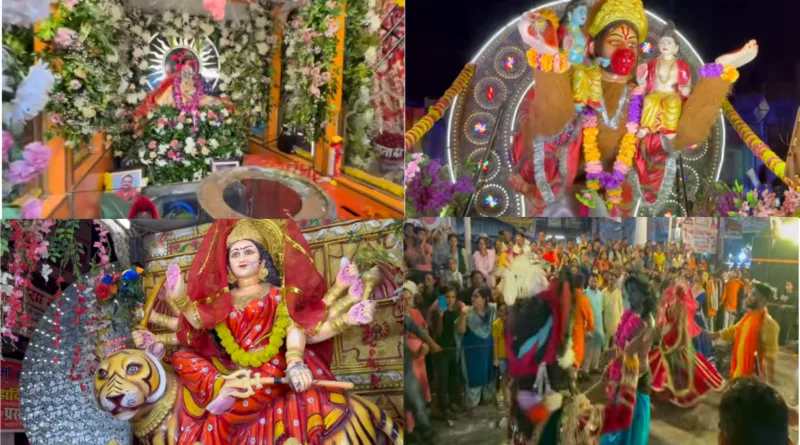 काशीपुर में मां मनसा देवी की विशाल और भव्य शोभायात्रा का शुभारम्भ