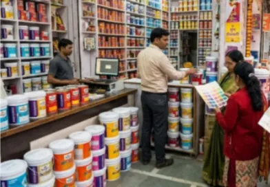 दिवाली के त्यौहार से पहले घरों की दीवारों को नए रंगों से सजाने में जुटे लोग