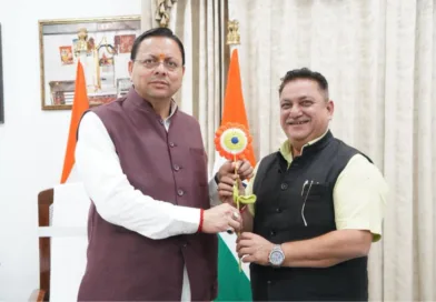 मेयर दीपक बाली ने की मुख्यमंत्री पुष्कर सिंह धामी से भेंट