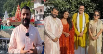 फिल्म हनुमान अंश की टीम पहुंची कैंची धाम बाबा का लिया आशीर्वाद